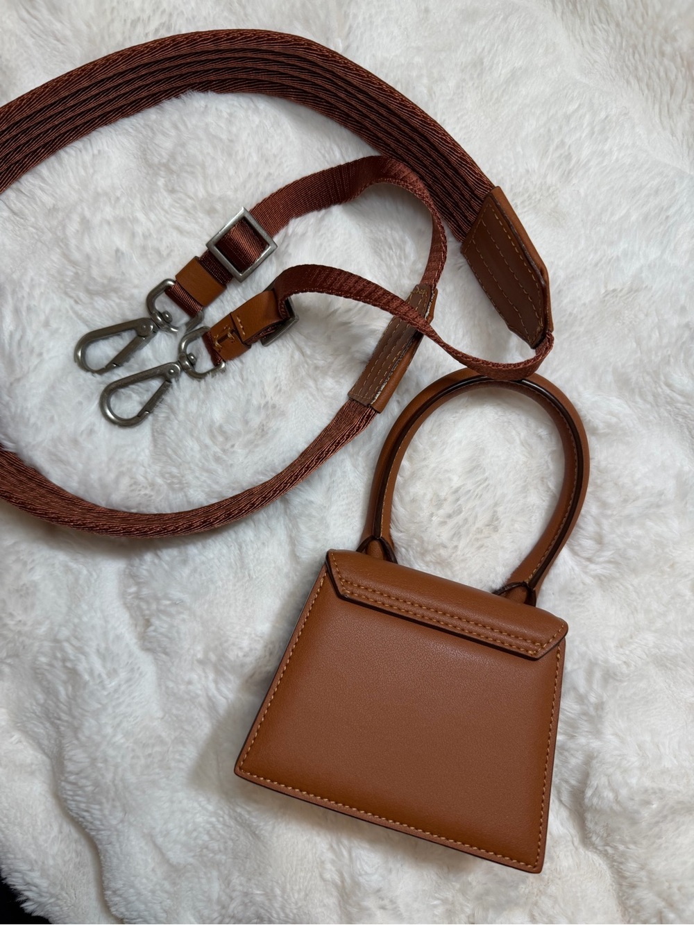 Jacquemus Le Chiquito Mini Brown Leather Bag - Picture 2 of 4